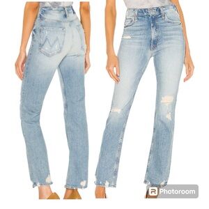 MOTHER | Women’s Jeans High Waisted Rider Skimp in The Confession Wash